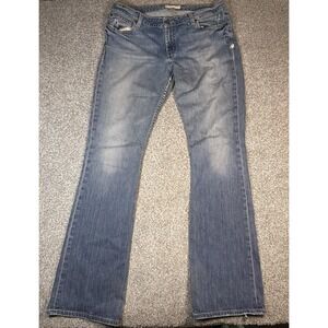 BKE Denim Women's Liberty Long Jeans 1967 Light Wash 34x35.5 Bootcut Vintage 90s